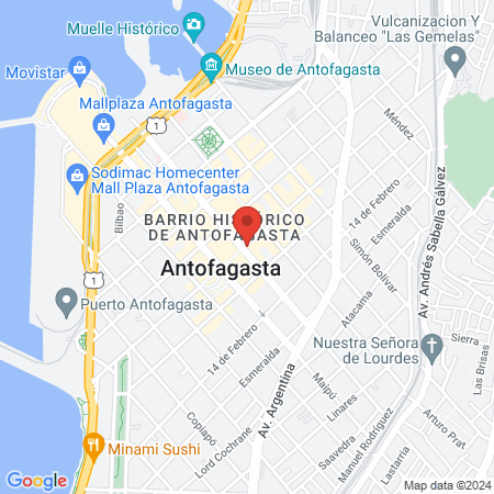 IAP ANTOFAGASTA - INSTITUTO DE PELUQUERÍA Y BELLEZA map