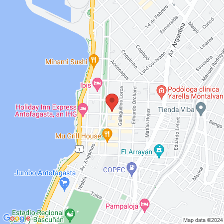 Barberia Sir Camel Antofagasta map