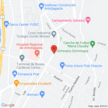 Gimnasio Dominique map