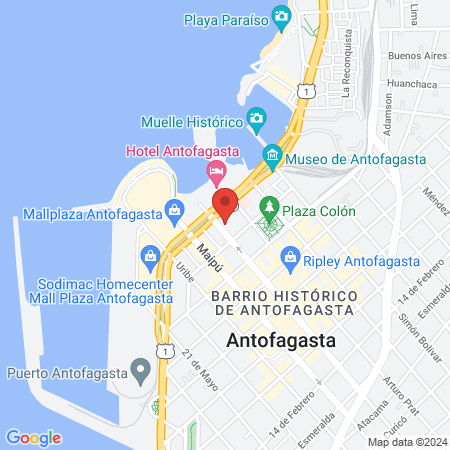 IMPLANOR Implantes Dentales Antofagasta map