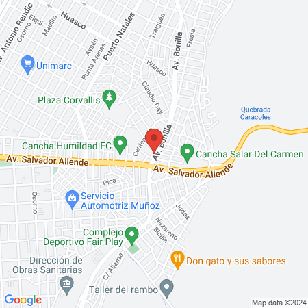 Clinica Dental Sagrada Familia Antofagasta map
