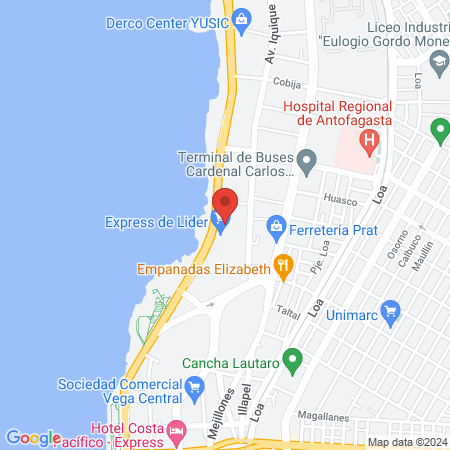 Centro MEDS Antofagasta map