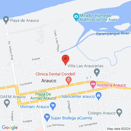 Clínica Kinésica-Estética BodyRehab Arauco map