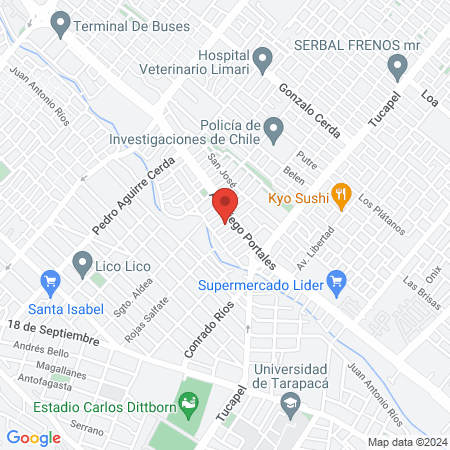 Salon H&B Arica map
