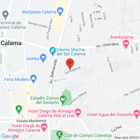 Peluqueria canina Palú map