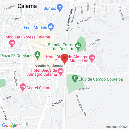 Gimnasio Fitness Palace map
