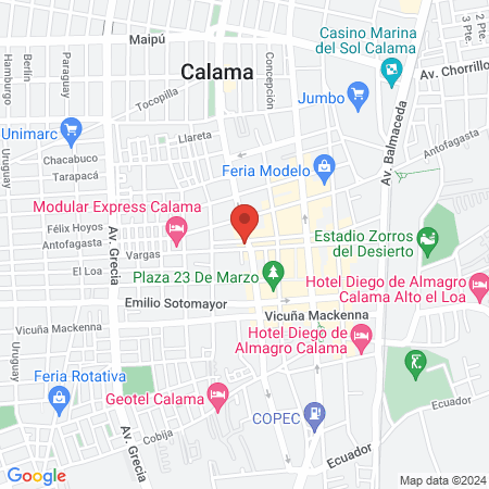 Clínica odontológica y ortodoncia Calama map