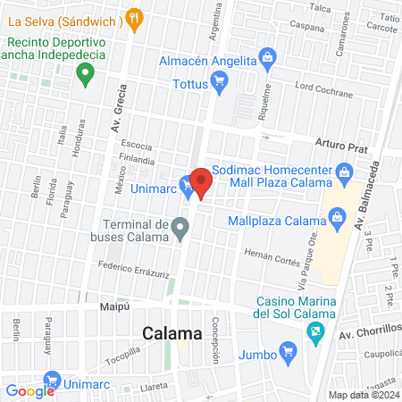 Centro de Atención Integral Ist map