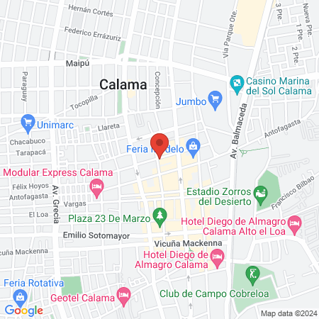 Farmavet Calama map
