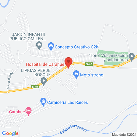 Hospital Carahue map