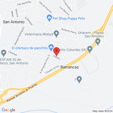 Depilaciones Alejandra Oyarzún map