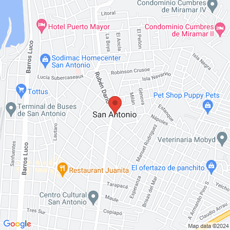 Jaime Rodrigo Reyes Toro Y Compania Limitada map