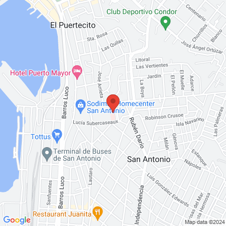 Hospital Claudio Vicuña map