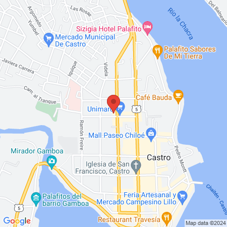 Las Isla barber shop map