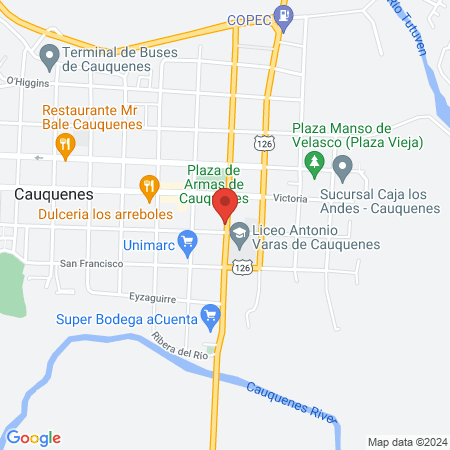 Alta Barber Cauquenes map