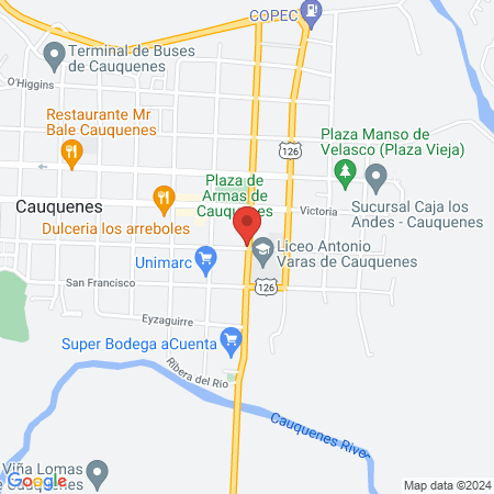 Juan Alejandro Bordagaray Kostner map