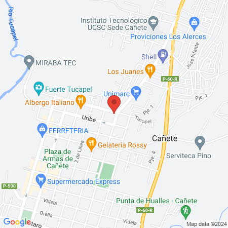 CLINICA TUCAPEL Cañete map