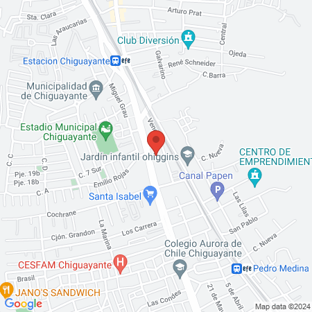 Gimnasio Sparta sede los altos de Chiguayante map
