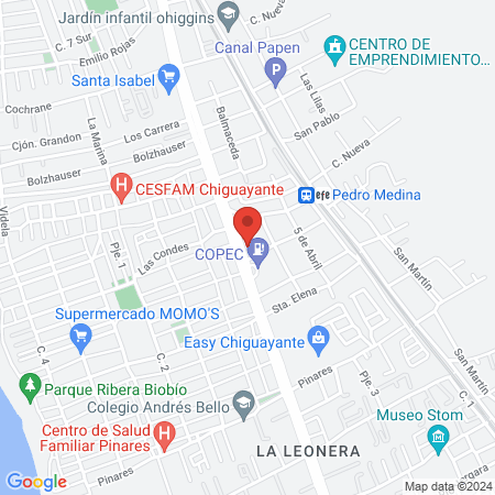 Nuevo Centro Médico Chiguayante CEMECH map