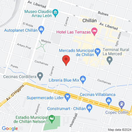 Clínica Estética Palavas Chillan map