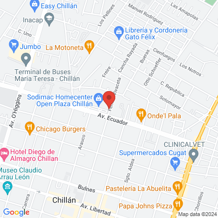 Gimnasio Pacific Chillán map