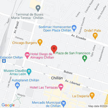 Kimedical Chillán map