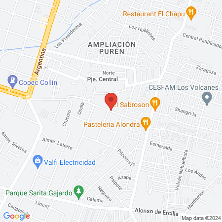 Clínica Veterinaria Chillán Oriente map