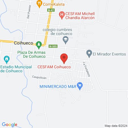 CESFAM Coihueco map