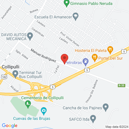 Hospital San Agustin de Collipulli map