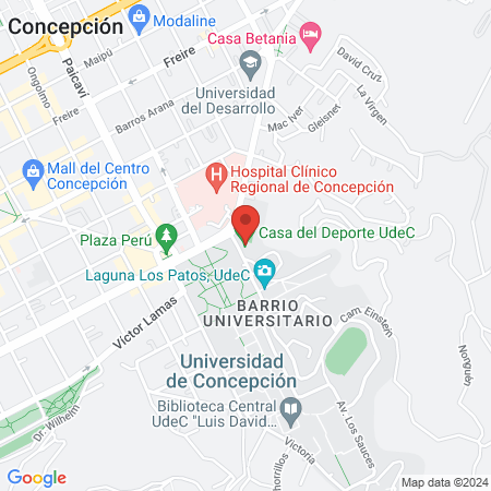Casa del Deporte UdeC map