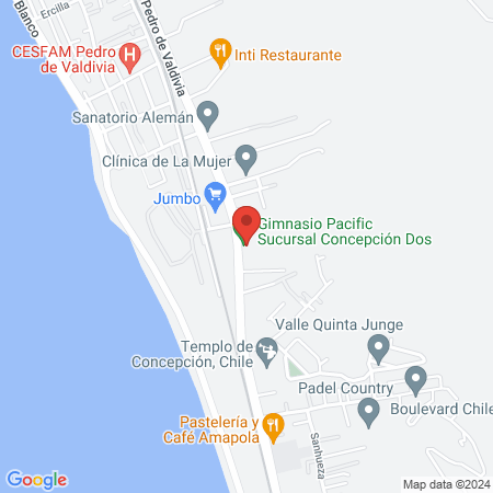 Gimnasio Pacific Concepción 2 map