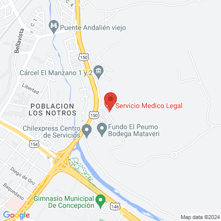 Servicio Medico Legal map