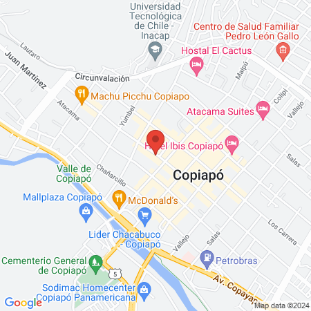 Toma de Muestras Bionet map