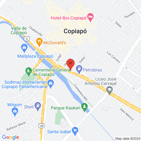 Mutual de Seguridad Camara Chilena de la Construccion map