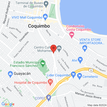 Clínica Hera Coquimbo map