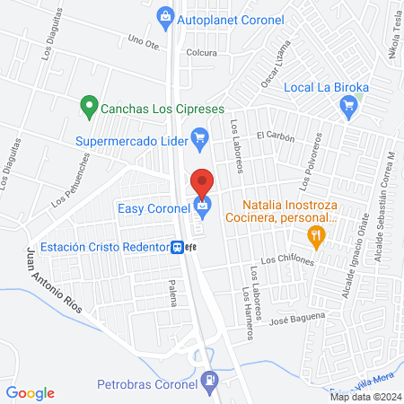 Barber House Coronel map