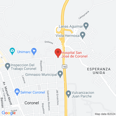 Hospital San José de Coronel map