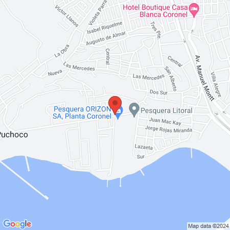 Mutual de Seguridad Camara Chilena de la Construccion - Lautaro, Coronel, Chile map