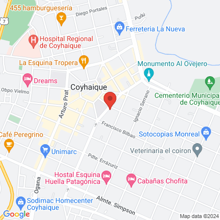 Cipavet veterinaria coyhaique map
