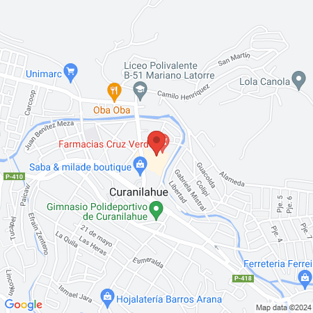 Bella Piel Curanilahue map