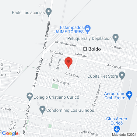 Panadería pastelería santa marta map