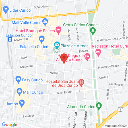 ANYA CENTRO MÉDICO CURICÓ map