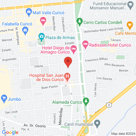 Clinica De Dialisis Curico S.A map