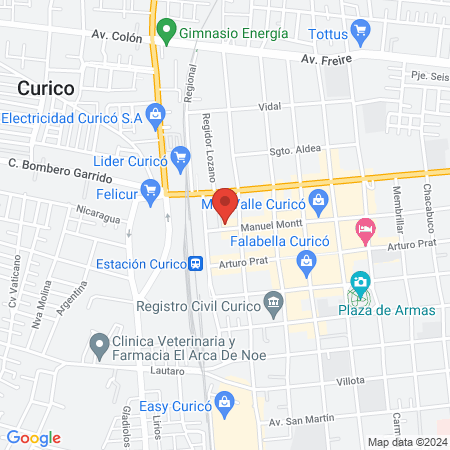 Aliagro Curicó map