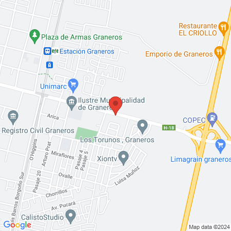 Veterinaria Cordillera map