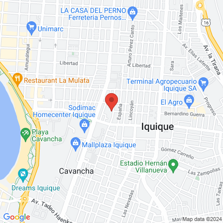 Cancha El Arca pasto sintetico map