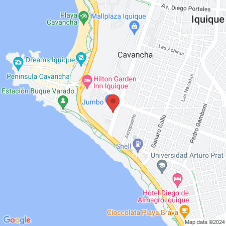 Clínica Veterinaria Puppy Land Iquique map