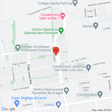 Veterinaria San Gabriel Puente Alto map