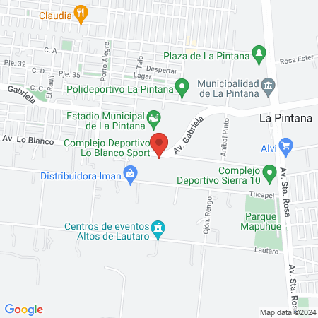 Complejo Deportivo Lo Blanco Sport map