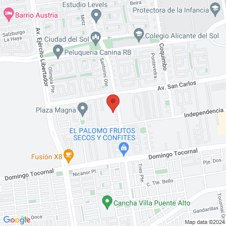 Yoga Puente Alto (sala nataraja) map